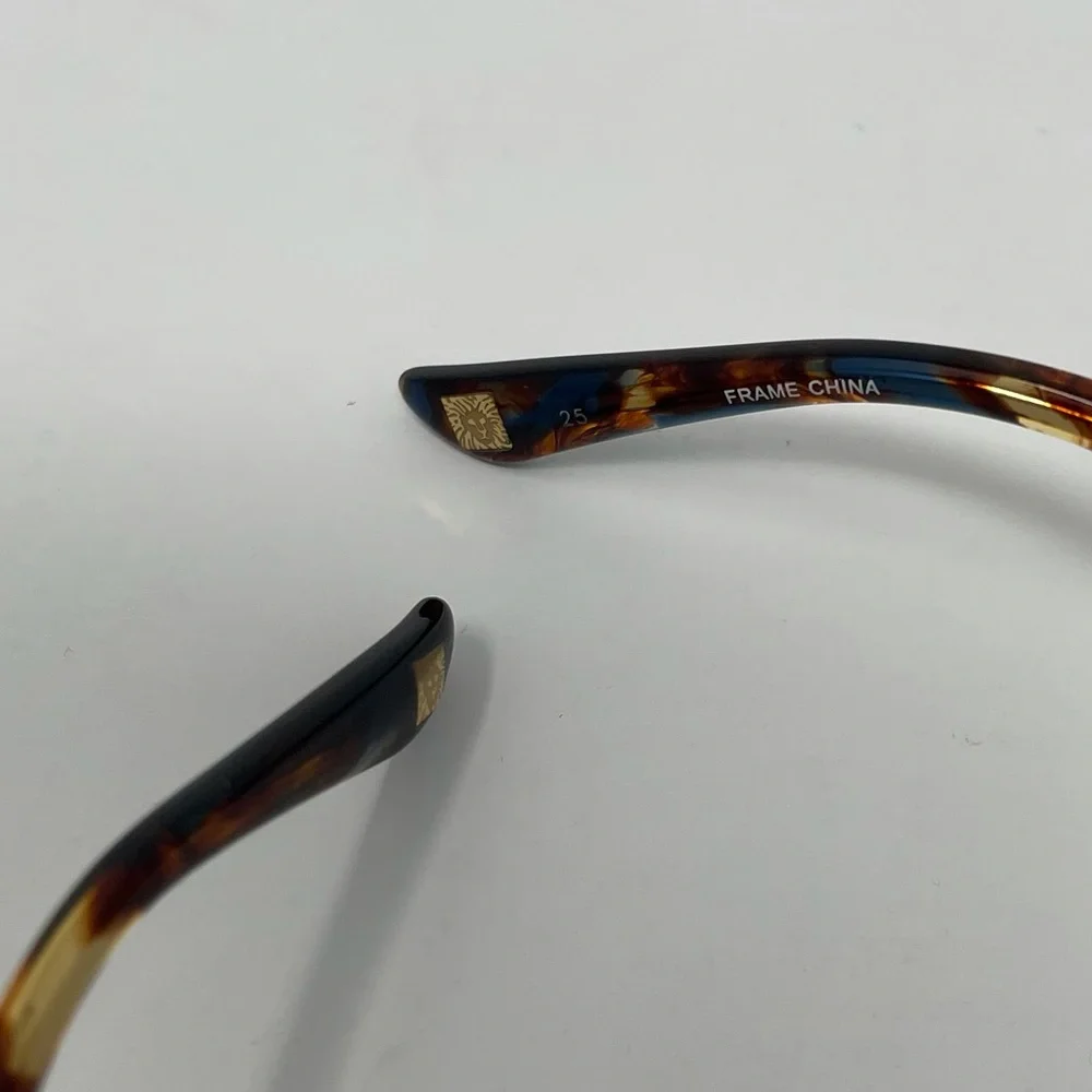 Anne Klein‎ Brown Blue Tortoise Sunglasses